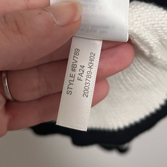 J Crew Striped half-zip sweater with pearl zipper in weekend stripe size large - Picture 8 of 8